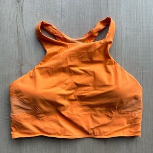 Lululemon Sports Bra in Fun, Bright Orange